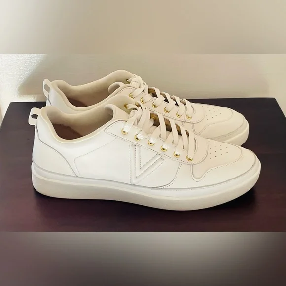 Unisex Fashionable Vionic Elise Leather Lace Up Sneakers - White Size 11 - Picture 5 of 12